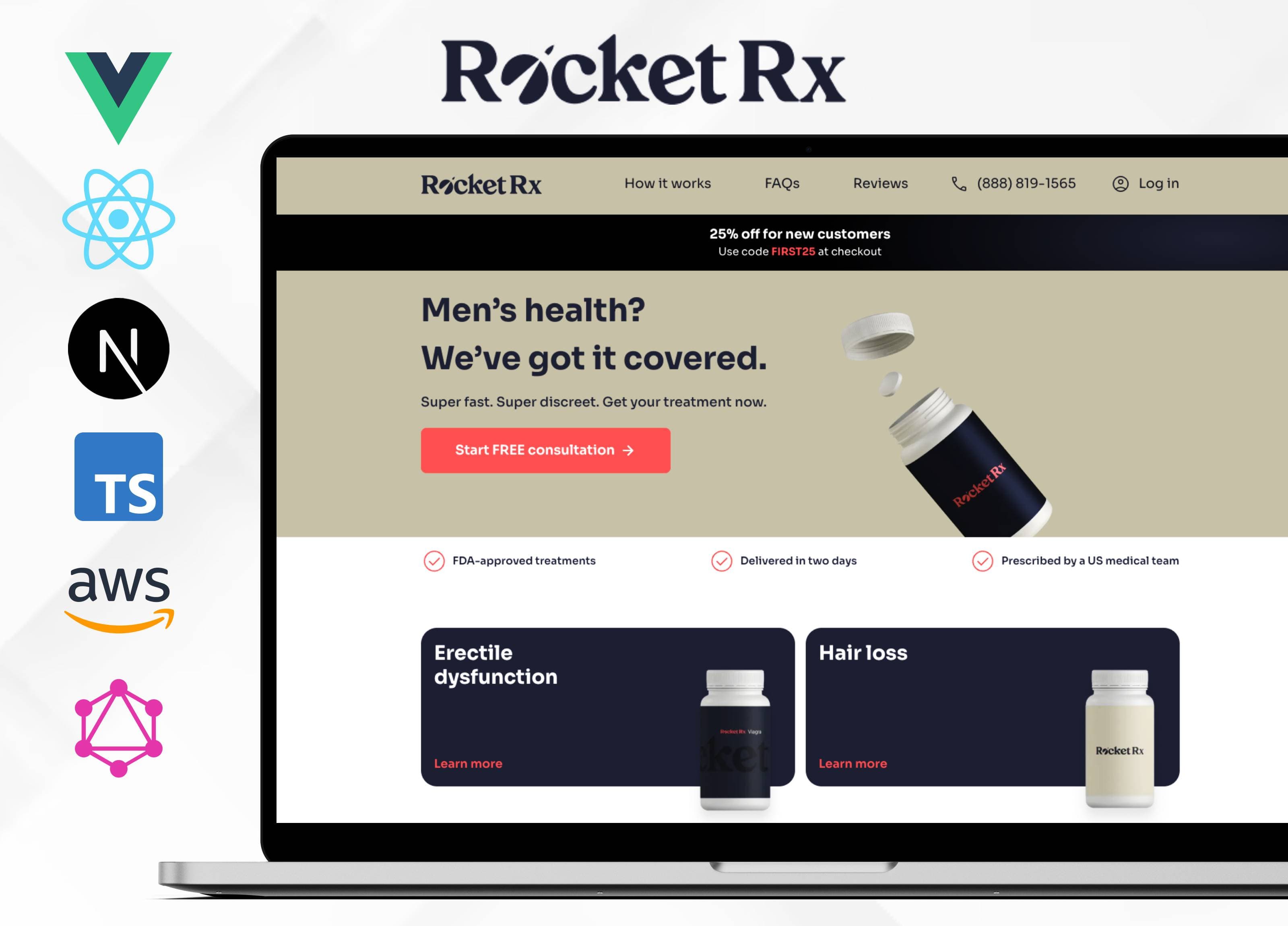RocketRx - Men’s Health Platform